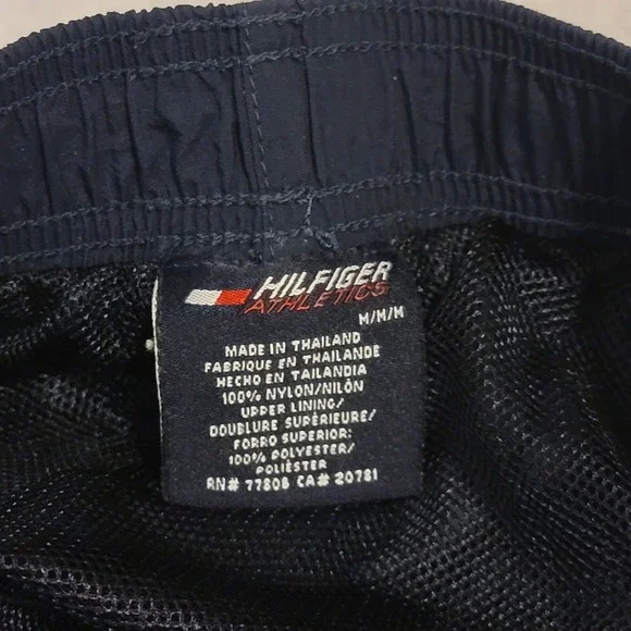 Vintage Tommy Hilfiger Athletics Navy Blue / Red Windbreaker Track Pants Men's M - Picture 10 of 11